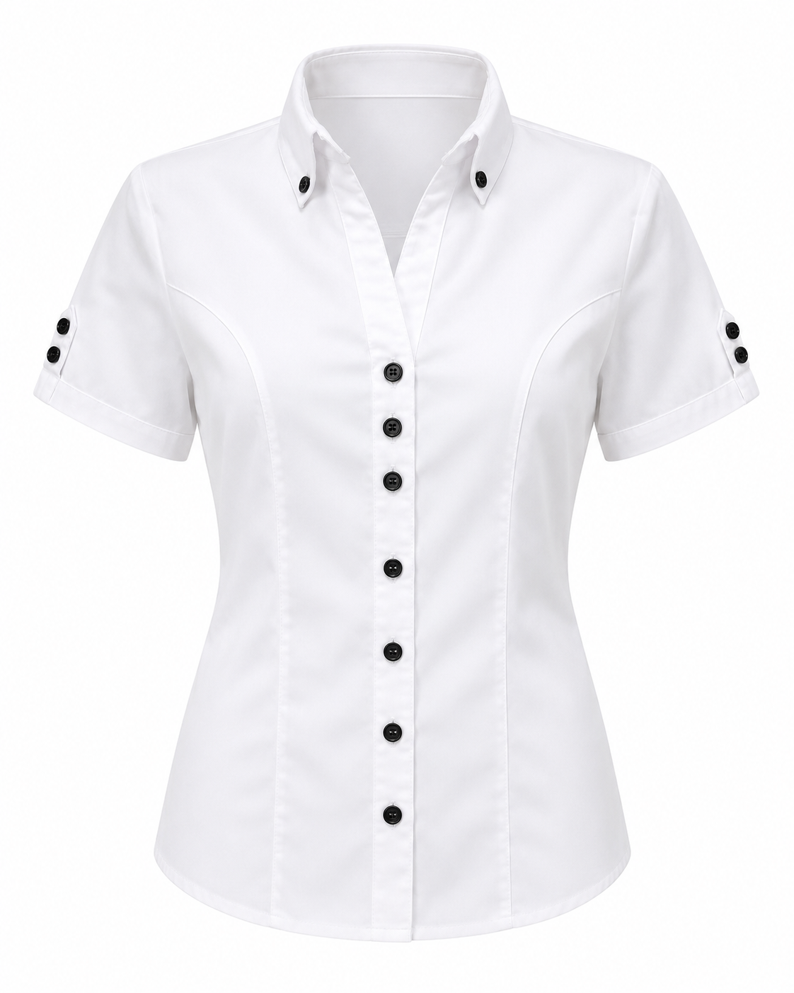 Blusa manga corta blanca