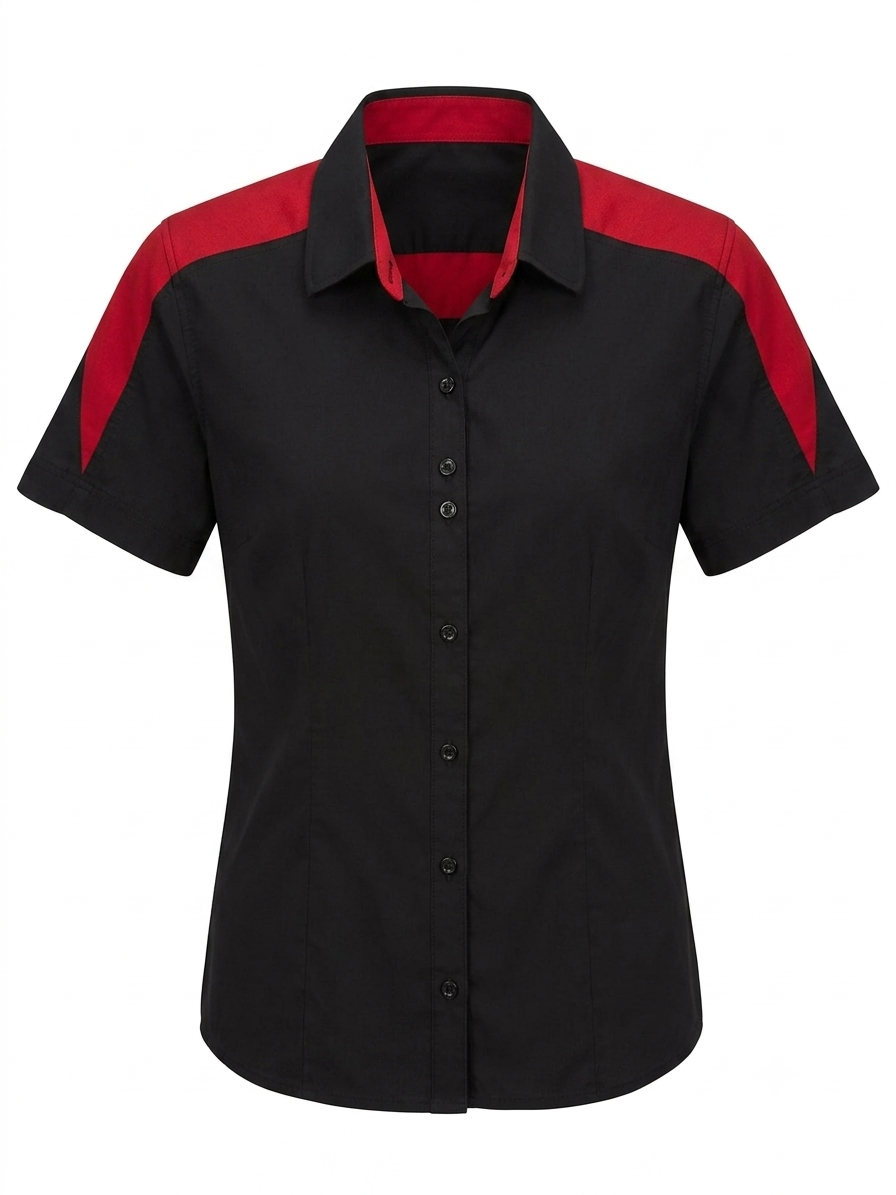 Blusa manga corta negra con Diesño