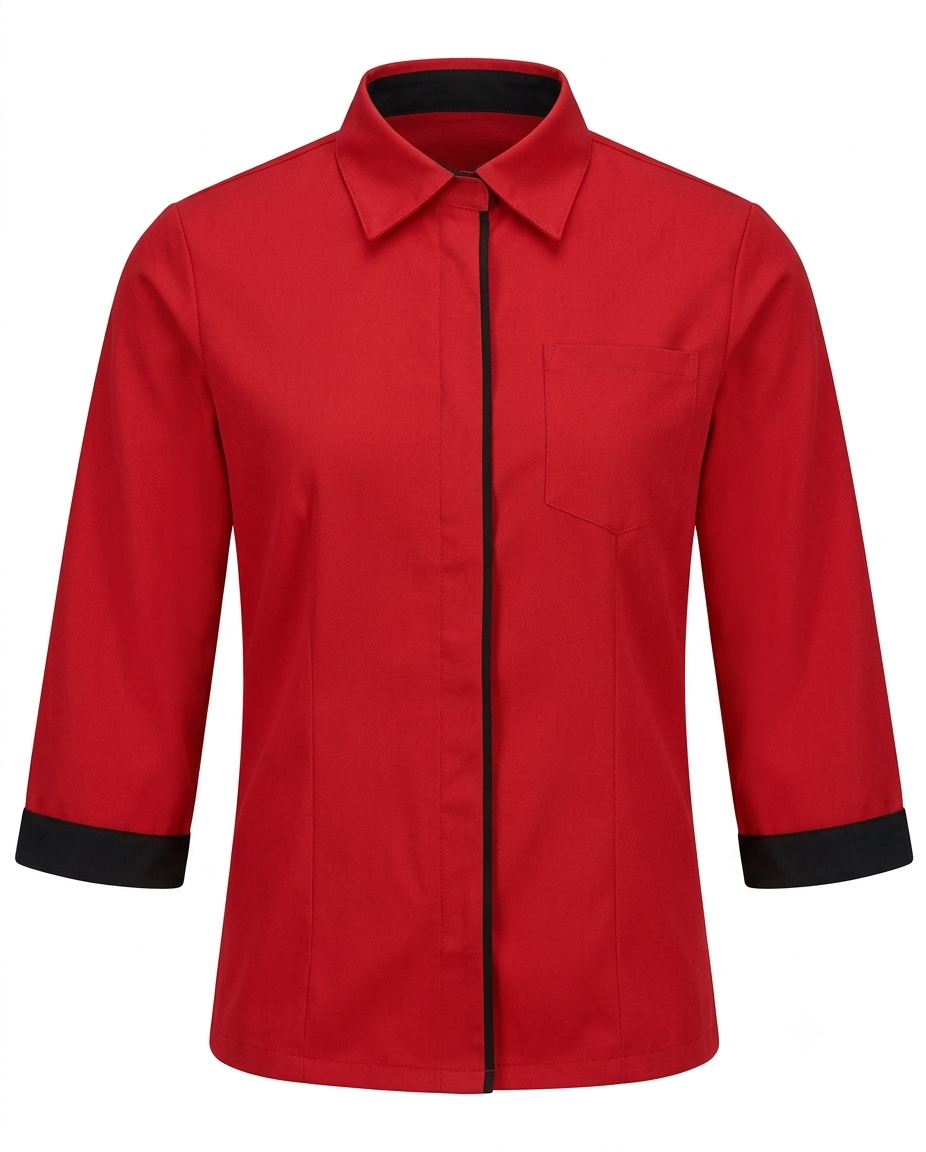 Blusa con Diseño Rojo
