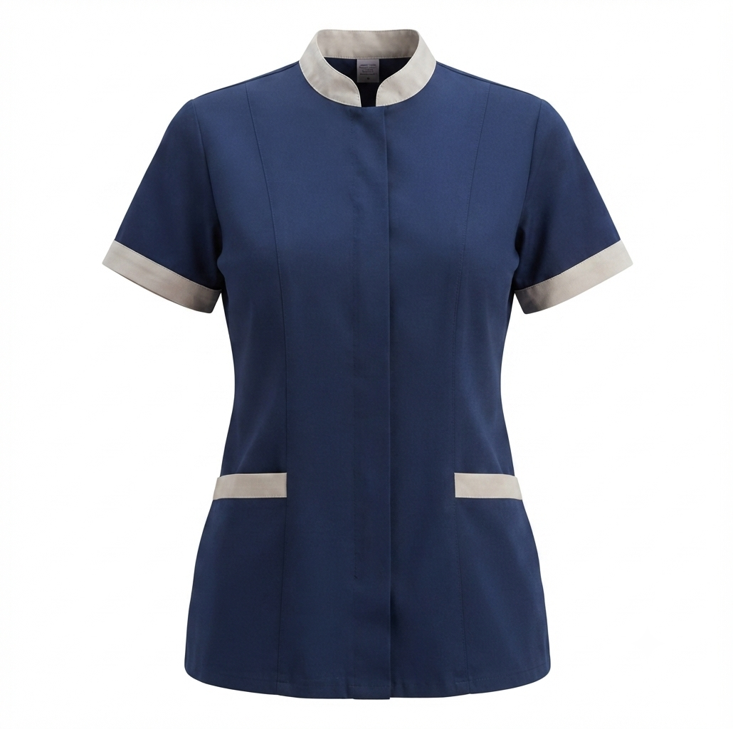 Blusa antifluido Azul/Beige