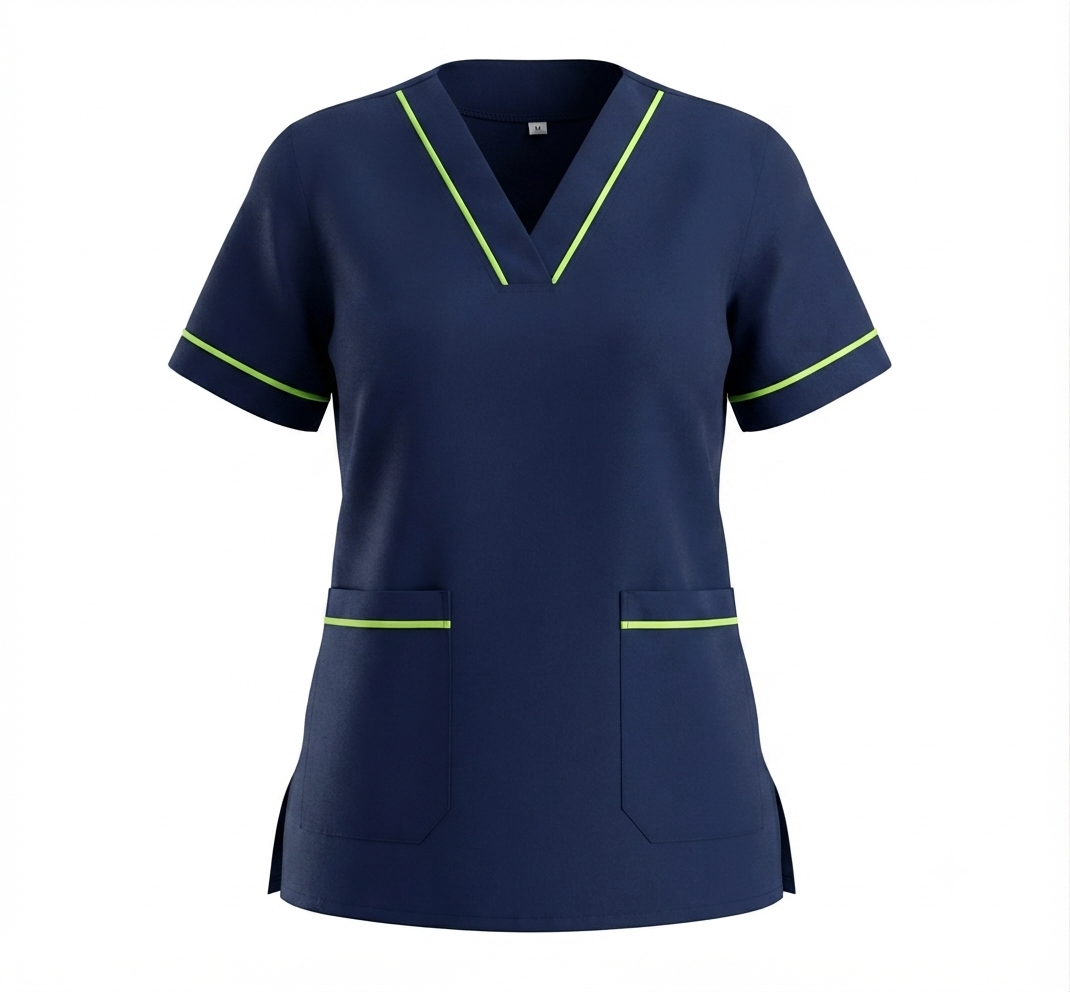 Blusa antifluido Azul con Vivos