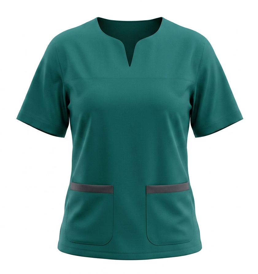 Blusa antifluido Verde con Diseño