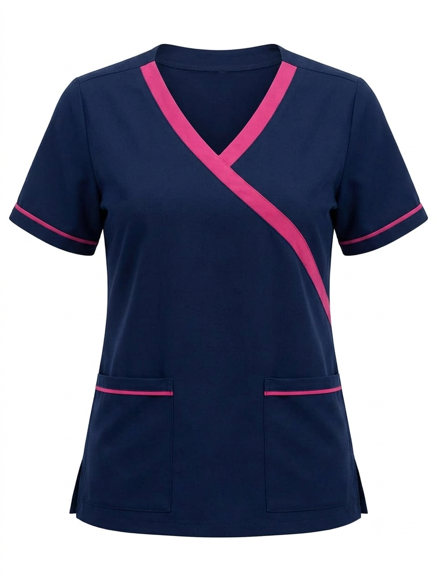 Blusa antifluido Azul con Vivos