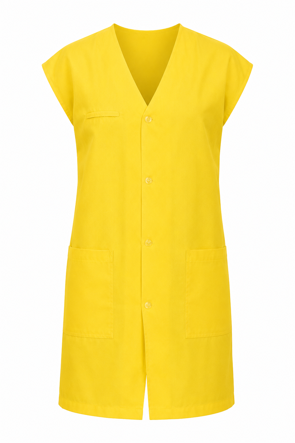 Delantal amarillo sin mangas